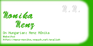 monika menz business card
